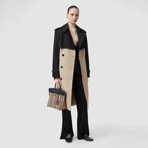 Burberry Two Tone Trench Long Coat